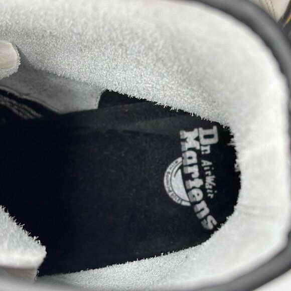 Dr. Martens ZAVALA Eight Eyelet Combat‎ Boot White Size L-9 M-8 - Picture 8 of 11